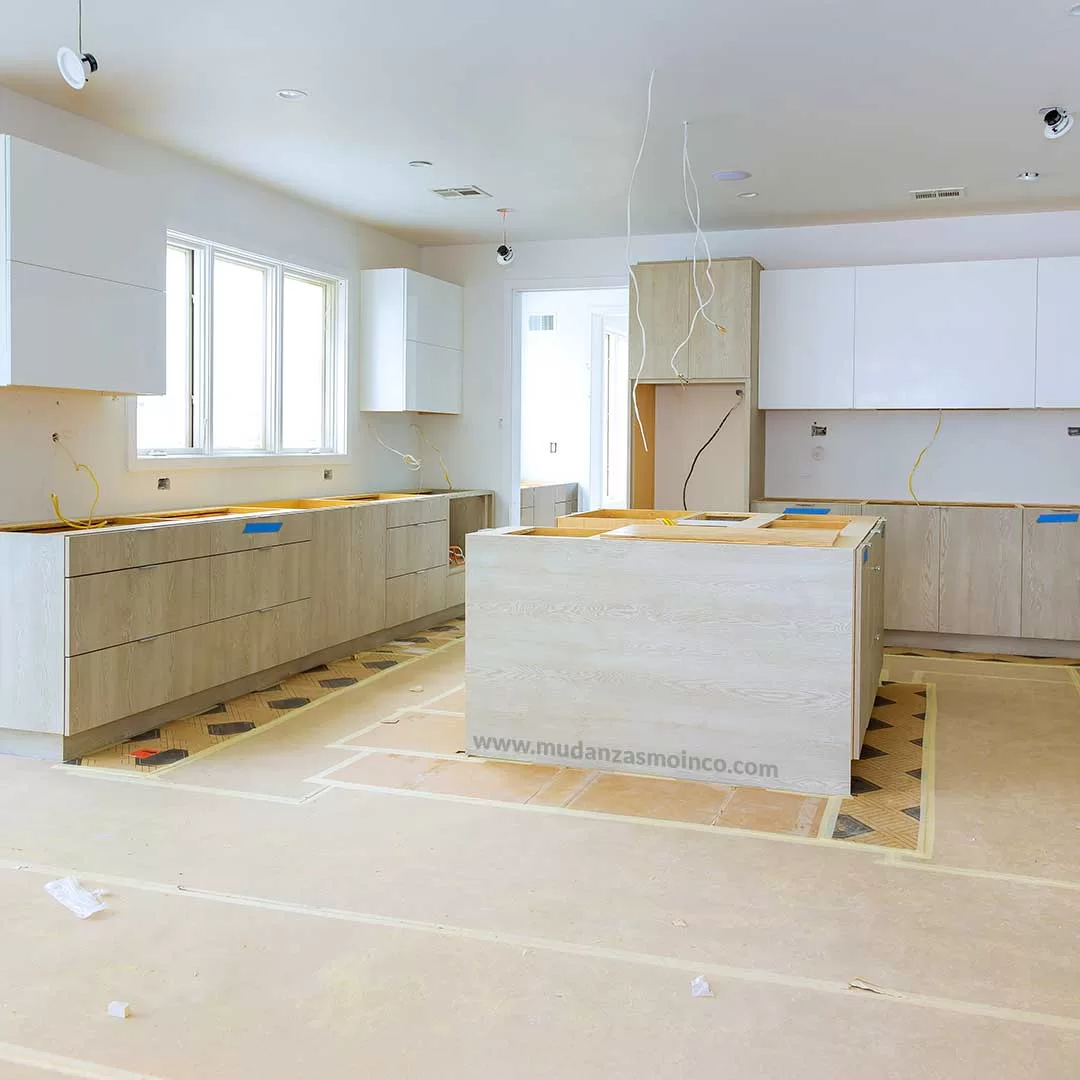 Trabajo de remodelación en una cocina